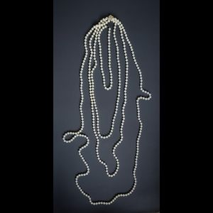 Vintage Gatsby Flapper faux pearl necklace